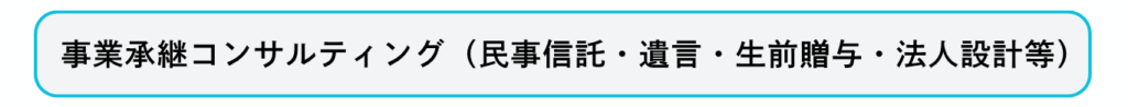 事業承継コンサルティング（民事信託・遺言・生前贈与・法人設計等）