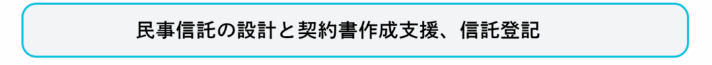 民事信託の設計と契約書作成支援、信託登記
